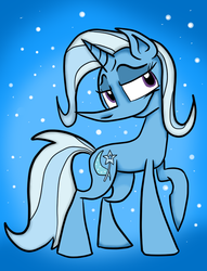 Size: 612x800 | Tagged: safe, artist:neoncel, trixie, pony, unicorn, g4, female, mare, smiling, solo