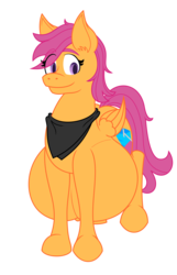 Size: 1800x2800 | Tagged: safe, artist:slimeyjenkins, scootaloo, g4, belly, female, hyper, hyper pregnancy, impossibly large belly, pregnant, solo