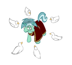 Size: 2000x1800 | Tagged: safe, artist:fullmetalmental, lyra heartstrings, goose, pony, unicorn, g4, animal, female, geese, mare, simple background, transparent background