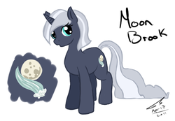Size: 549x381 | Tagged: safe, artist:kudalyn, oc, oc only, oc:moon brook, ask, questionthekudas, solo, tumblr