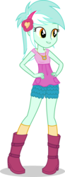 Size: 3000x8142 | Tagged: safe, artist:ambassad0r, lyra heartstrings, equestria girls, g4, absurd resolution, female, hand on hip, simple background, smiling, solo, transparent background, vector
