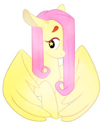 Size: 1230x1500 | Tagged: safe, artist:ecoelus, fluttershy, g4, female, simple background, solo, transparent background, wingding eyes