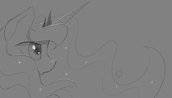 Size: 1280x728 | Tagged: safe, artist:darkflame75, princess luna, lunadoodle, g4, female, sketch, solo