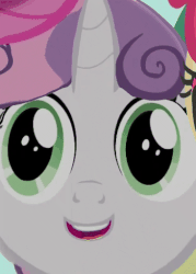 Size: 366x512 | Tagged: safe, sweetie belle, g4, twilight time, animated, faic, female, vibrating