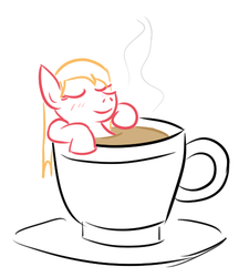 Size: 450x500 | Tagged: safe, artist:jargon scott, big macintosh, earth pony, pony, g4, cup of pony, macareina, rule 63, teacup, tiny