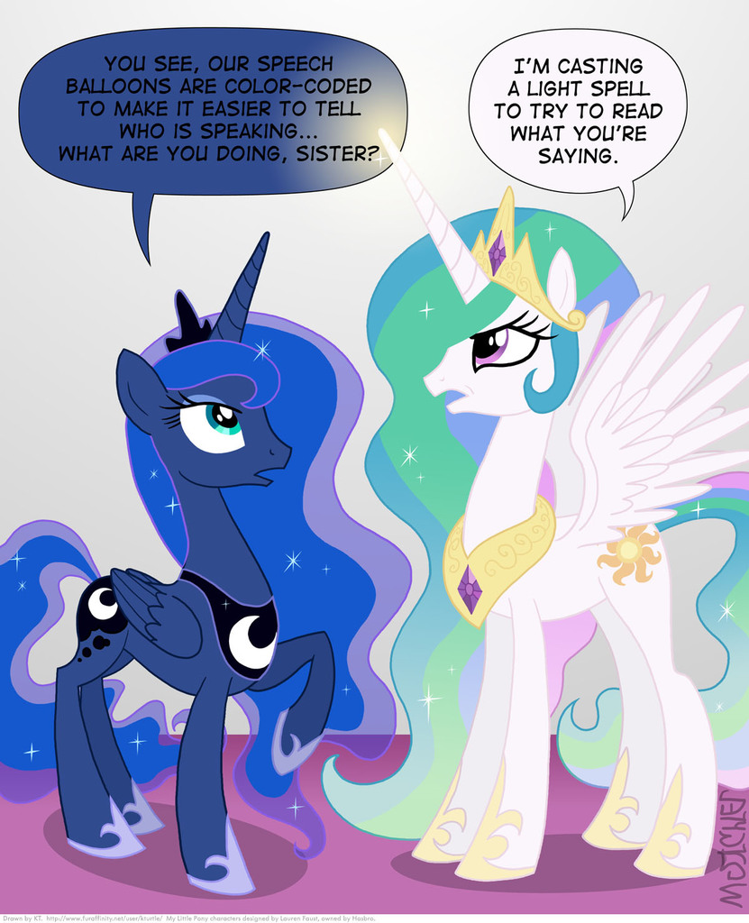 Safe Artist Kturtle Princess Celestia Princess Luna