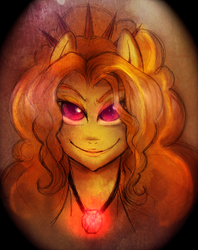 Size: 790x1000 | Tagged: safe, artist:melodybell, adagio dazzle, g4, ponified