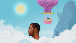 Size: 1920x1080 | Tagged: safe, artist:xxtendertacosxx, edit, edited screencap, screencap, spike, twilight sparkle, human, g4, balloon, drake, intro, irl, irl human, nothing was the same, photo, random