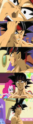 Size: 465x1716 | Tagged: safe, pinkie pie, equestria girls, g4, bardock, crossover, dragon ball, dragon ball z, story of bardock