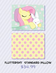 Size: 1236x1600 | Tagged: safe, artist:lunarshinestore, angel bunny, fluttershy, g4, advertisement