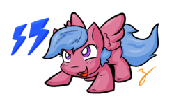 Size: 917x537 | Tagged: safe, artist:zutcha, firefly, pegasus, pony, g1, female, solo