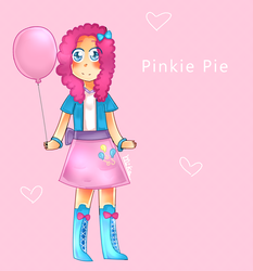 Size: 1536x1650 | Tagged: safe, artist:mika-chan404, pinkie pie, human, g4, female, humanized, solo