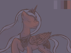 Size: 1280x960 | Tagged: safe, artist:causticeichor, princess luna, lunadoodle, g4, female, solo