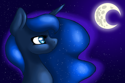 Size: 1280x853 | Tagged: safe, artist:ask-autumnblues, princess luna, lunadoodle, g4, female, moon, solo