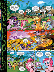 Size: 720x960 | Tagged: safe, idw, applejack, fluttershy, pinkie pie, rainbow dash, rarity, spike, twilight sparkle, zecora, alicorn, pony, g4, spoiler:comic, spoiler:comic27, female, idw advertisement, mane six, mare, twilight sparkle (alicorn)