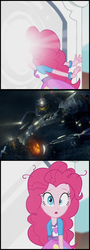 Size: 695x1932 | Tagged: safe, pinkie pie, equestria girls, g4, my little pony equestria girls: rainbow rocks, exploitable meme, gipsy danger, meme, pacific rim, pinkie sticks her face into the portal meme, portal