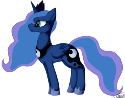 Size: 1100x866 | Tagged: safe, artist:freeze-pop88, princess luna, g4, female, solo