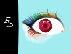 Size: 320x240 | Tagged: safe, artist:wan, rainbow dash, g4, design, eye, eyeshadow, inspired