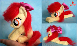 Size: 1024x614 | Tagged: safe, artist:lavim, apple bloom, g4, irl, photo, plushie, solo