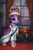 Size: 800x1200 | Tagged: safe, artist:assasinmonkey, twilight sparkle, alicorn, pony, g4, alternate hairstyle, au:eqcl, clothes, crown, cute, detailed, ermine (fur), female, jewelry, looking at you, mare, new crown, regalia, sash, scepter, smiling, solo, tiara, twilight sparkle (alicorn)