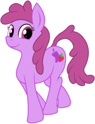 Size: 3742x4876 | Tagged: safe, artist:kooner-cz, artist:swaetshrit, berry punch, berryshine, earth pony, pony, g4, colored, female, looking at you, simple background, solo, transparent background, vector