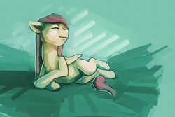 Size: 4261x2844 | Tagged: safe, artist:sharpieboss, fluttershy, g4, eyes closed, female, high res, lying, on side, solo