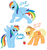 Size: 1262x1342 | Tagged: safe, artist:shamrock, applejack, rainbow dash, g4, apple, sunglasses