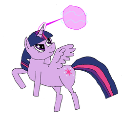 Size: 1292x1259 | Tagged: safe, artist:red-supernova64, twilight sparkle, alicorn, pony, g4, action pose, aura, female, magic, mare, telekinesis, twilight sparkle (alicorn)