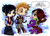 Size: 800x579 | Tagged: safe, artist:keyshakitty, spike, elf, human, g4, alistair, crossover, dragon age, dragon age: origins, heart, morrigan (dragon age)