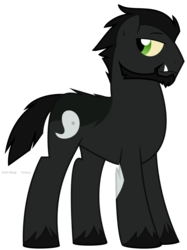 Size: 617x825 | Tagged: safe, artist:faith-wolff, earth pony, kaiju pony, pony, fanfic:the bridge, beard, facial hair, gamera, gamera (series), male, ponified, sideburns, simple background, stallion, transparent background, tusk