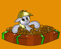 Size: 1280x1024 | Tagged: safe, artist:asluc96, artist:pdp45100rs, derpy hooves, pegasus, pony, g4, female, hot tub, mare, muffin, solo, that pony sure does love muffins