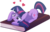Size: 2679x1727 | Tagged: safe, artist:bluse, twilight sparkle, pony, unicorn, g4, bibliophile, book, cargo ship, female, giant fucking book of magic and shit, heart, mare, open mouth, prone, ship:twibook, shipping, show accurate, simple background, solo, that pony sure does love books, transparent background, unicorn twilight
