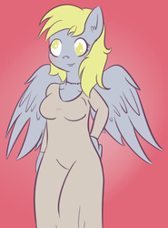 Size: 573x773 | Tagged: safe, artist:kimmychan1, derpy hooves, anthro, g4, female, solo