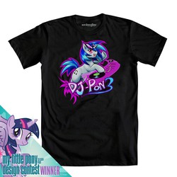 Size: 1000x1000 | Tagged: safe, dj pon-3, twilight sparkle, vinyl scratch, alicorn, pony, g4, official, clothes, female, mare, solo, t-shirt, twilight sparkle (alicorn), welovefine