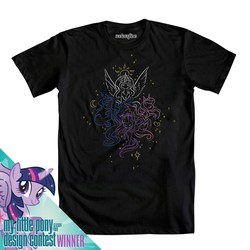 Size: 1000x1000 | Tagged: safe, artist:valerei, princess cadance, princess celestia, princess luna, twilight sparkle, alicorn, pony, g4, official, alicorn tetrarchy, clothes, female, mare, t-shirt, twilight sparkle (alicorn), welovefine