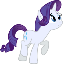 Size: 679x682 | Tagged: safe, artist:stabzor, rarity, g4, female, raised hoof, simple background, solo, svg, transparent background, vector