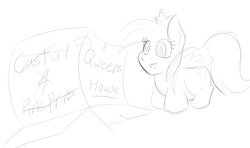 Size: 1280x759 | Tagged: safe, artist:lil miss jay, derpy hooves, pegasus, pony, g4, box, chibi, female, mare, monochrome