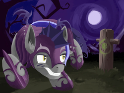 Size: 1280x960 | Tagged: safe, artist:fantdragon, bat pony, pony, g4, moon, night, night guard, solo