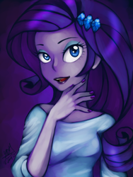 Size: 600x800 | Tagged: safe, artist:yesi-chan, rarity, equestria girls, g4, female, nail polish, solo