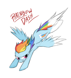 Size: 1100x1200 | Tagged: safe, artist:natsu714, rainbow dash, g4, female, flying, simple background, solo, transparent background