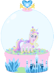 Size: 1158x1571 | Tagged: safe, artist:rose-beuty, princess cadance, g4, animated, female, snow globe, solo