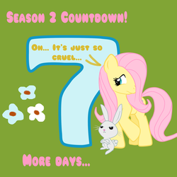 Size: 2000x2000 | Tagged: safe, artist:tuliothepillbug, angel bunny, fluttershy, g4, countdown, flower, high res