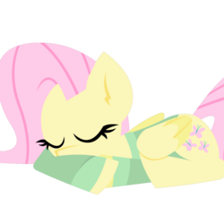 Size: 1280x1280 | Tagged: safe, artist:zvn, fluttershy, g4, bottomless, clothes, female, partial nudity, sleeping, socks, solo, sweater, sweatershy