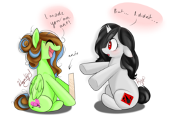 Size: 3000x2050 | Tagged: safe, artist:dragonfoxgirl, oc, oc only, pony, duo, high res, simple background, transparent background