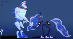 Size: 800x427 | Tagged: safe, artist:fox-the-wandering, princess luna, g4, buzz lightyear of star command, crossover, ty parsec, wirewolf