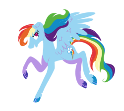 Size: 926x828 | Tagged: dead source, safe, artist:tinyfeather, rainbow dash, g4, backwards cutie mark, female, solo