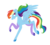 Size: 926x828 | Tagged: dead source, safe, artist:tinyfeather, rainbow dash, g4, backwards cutie mark, female, solo