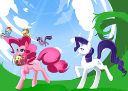 Size: 2768x1973 | Tagged: safe, artist:haydee, applejack, fluttershy, pinkie pie, rainbow dash, rarity, twilight sparkle, alicorn, pony, g4, female, mane six, mare, twilight sparkle (alicorn)