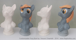 Size: 700x373 | Tagged: safe, artist:raptorarts, pony, bust, collectible, customized toy, figure, sculpture