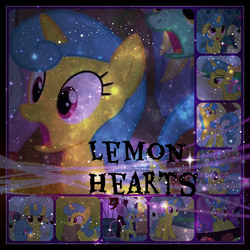 Size: 2110x2110 | Tagged: safe, artist:krazykari, lemon hearts, g4, winter wrap up, collage, high res, nightmare night